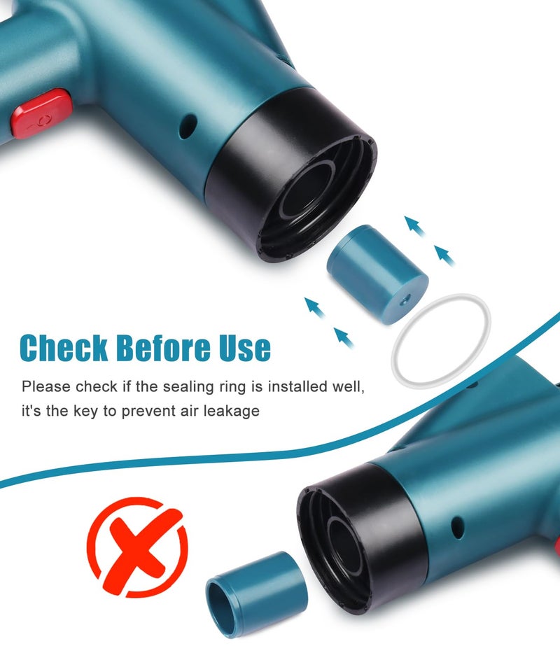 Omont Toilet Plunger Drain Clog Remover: High Pressure Air Drain Blaster Gun Drain Clog Remover Tool- Stainless Steel Air Plunger for Bathroom, Sink, Floor, Kitchen Clogged - Image 2