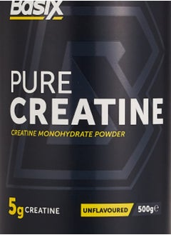 Basix BASIX |PURE CREATINE | CREATINE MONOHYDRATE POWDER |UNFLAVOURED |500G  - Image 2