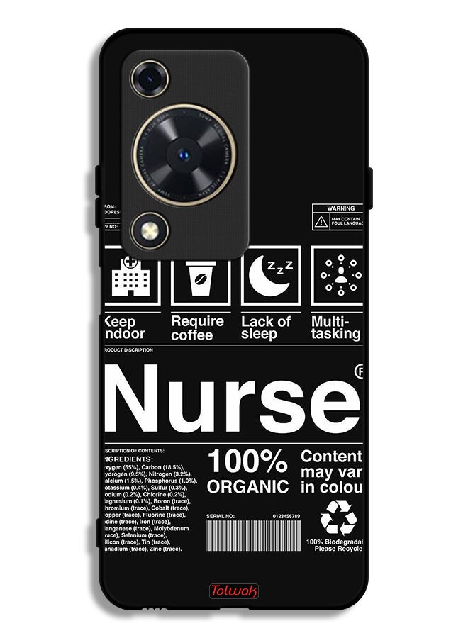 Tolwak Huawei Nova Y63 Protective Case Cover Nurse Sticker