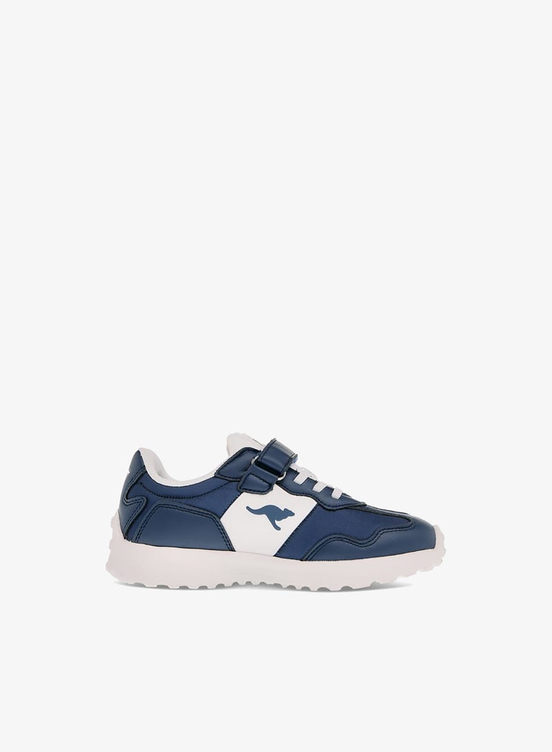 kangaROOS Boys' Panelled Sports Shoes with Hook and Loop Closure - Image 1