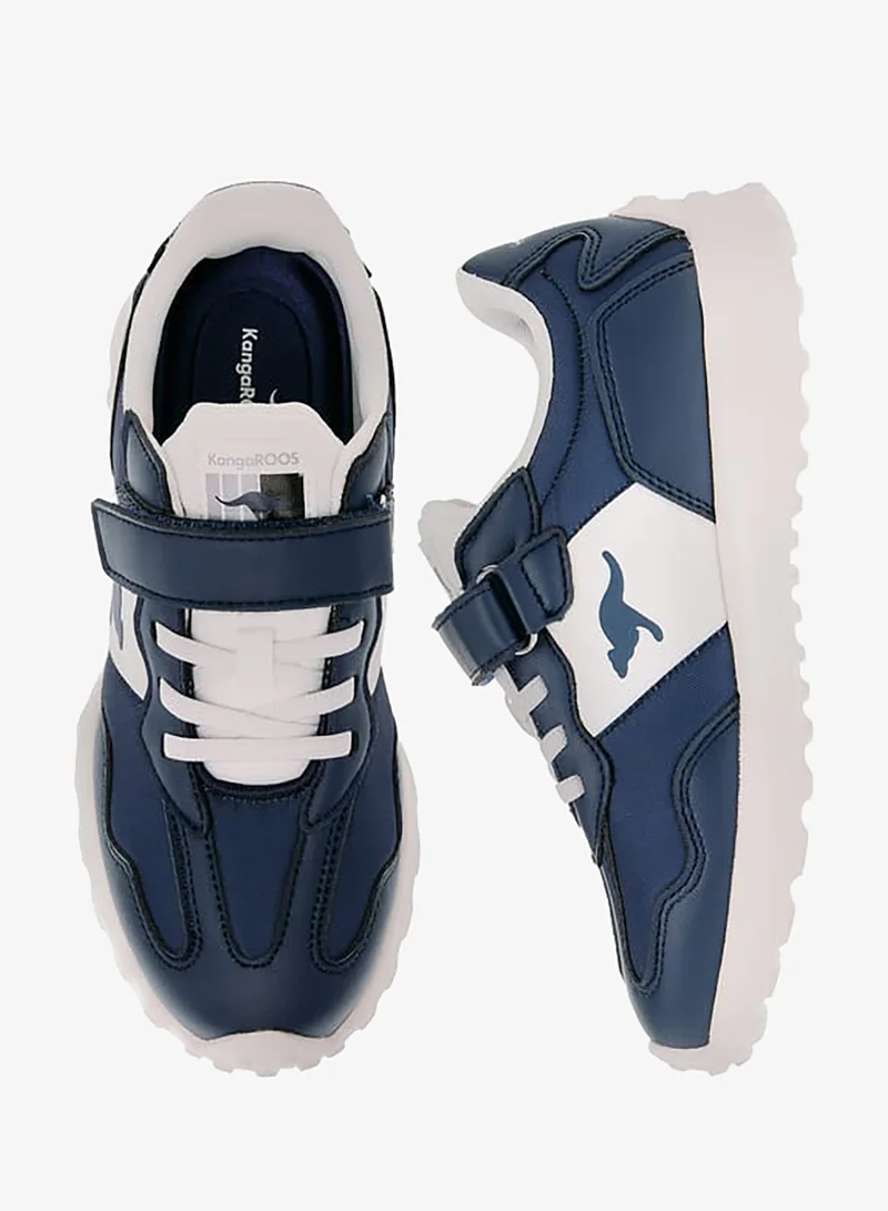 kangaROOS NAVY Boys' Panelled Sports Shoes with Hook and Loop Closure for Men | Best Price UAE