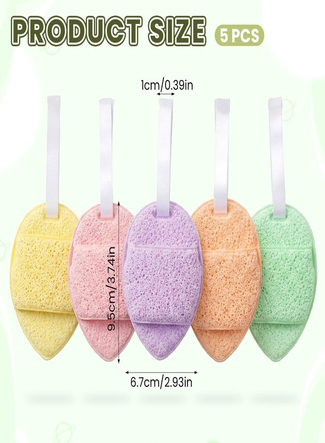 Zelphvt 5 PCS Facial Sponge Face Sponges for Cleansing Reusable Makeup Remover Exfoliating Pads for Daily Clean - Image 2