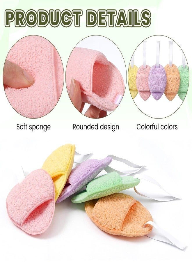 Zelphvt 5 PCS Facial Sponge Face Sponges for Cleansing Reusable Makeup Remover Exfoliating Pads for Daily Clean - Image 3