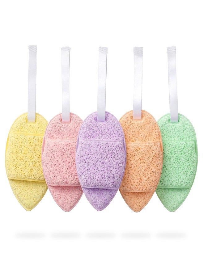 Zelphvt 5 PCS Facial Sponge Face Sponges for Cleansing Reusable Makeup Remover Exfoliating Pads for Daily Clean - Image 1