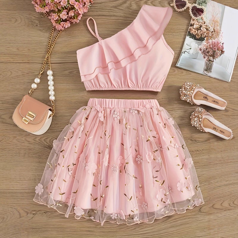 ChicPoint 2 Pcs 2-7years Girls Dress Suit - Image 2