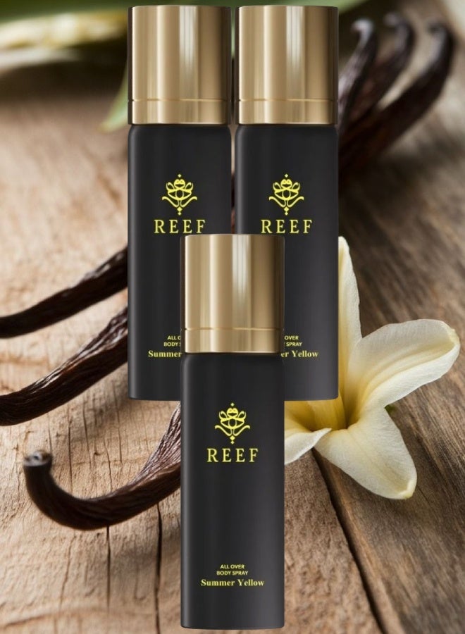 ريف 3 قطع بخاخ جسم سمر اصفر 125مل - Image 1