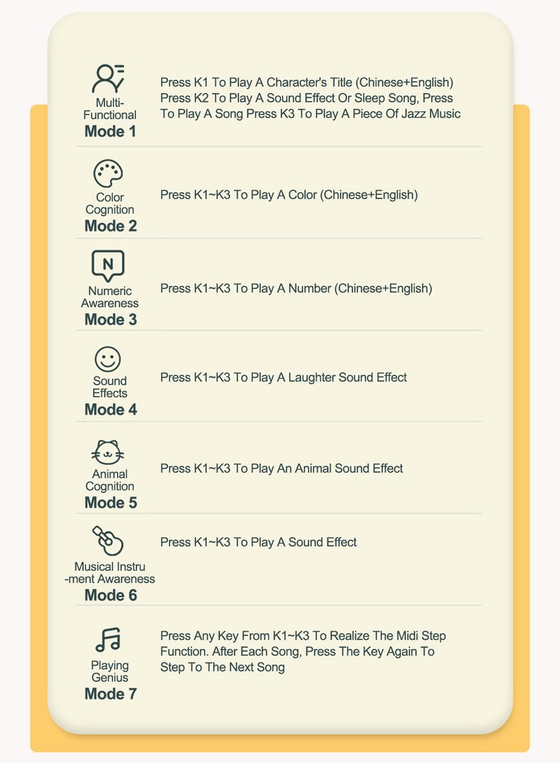 MaBaby Baby Musical Toy with Early Education & Music, Learning Educational Fake baby bottle Fun for Kids, Sensory Toys for Toddlers Kids Boys and Girls Gifts  - Image 5