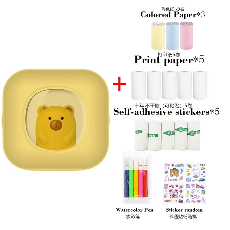 Mini Bluetooth Thermal Printer for Photos and Notes - Portable Wireless Printer Compatible with iOS &  Android - Image 1