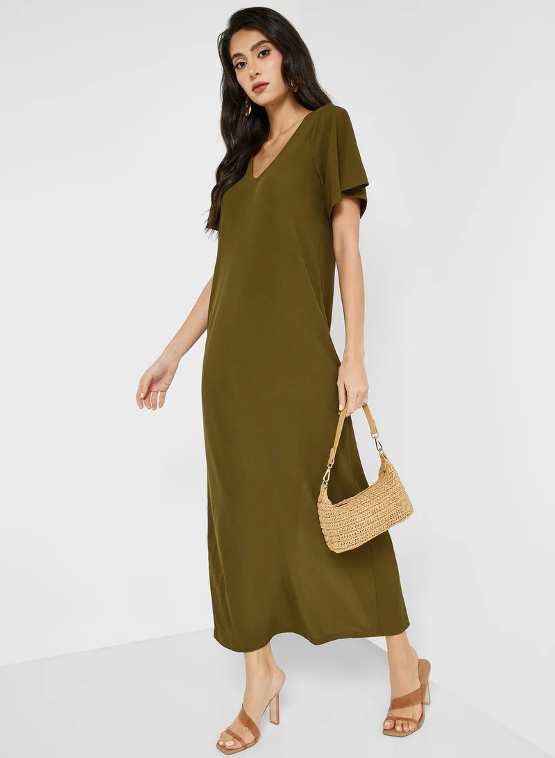 VERO MODA V-Neck Knitted Dress