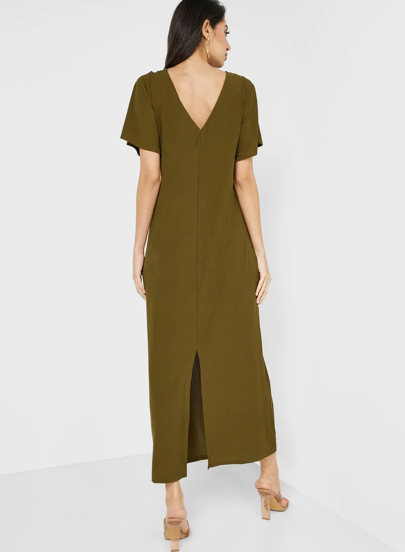 VERO MODA V-Neck Knitted Dress