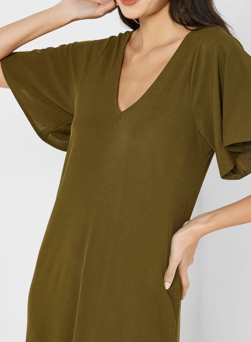 VERO MODA V-Neck Knitted Dress