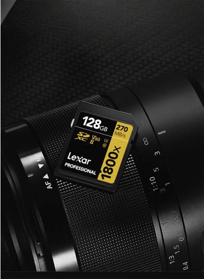Lexar 128GB Professional 1800x SDXC UHS-II Cards, Up To 270MB/s Read, C10, V60, U1 SD Card - Image 4