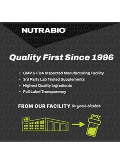 NutraBio NutraBio Peak O2, Unflavored, 4.2 oz (120 g), Labs  - Image 5