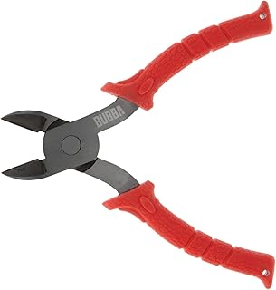 BUBBA 7" Wire Snips with Spring-Loaded Non-Slip Grip Handle for Cutting Wire, Leaders or Cable for Fishing Red - Image 1