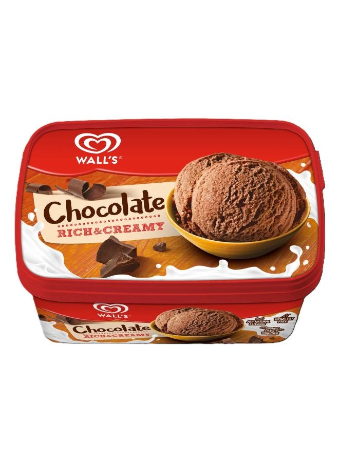 Rich & Creamy Chocolate Ice Cream Tub