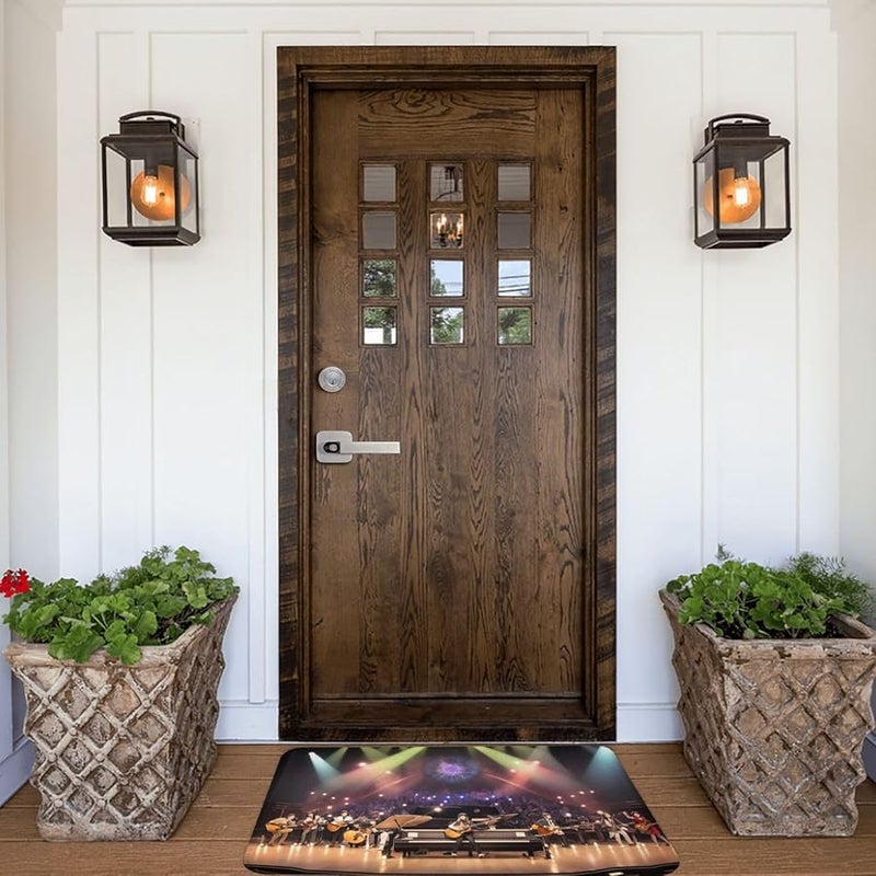 PHAYAH Musical Evening Doormat 16x24 Inches Indoor Outdoor Front Door Mat for Patio Garage Porch Decor - Image 1