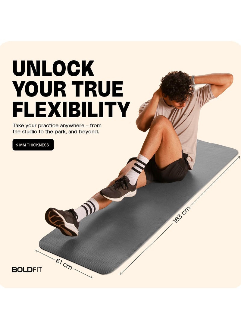 Boldfit Yoga Mats For Women yoga mat for men Exercise mat for home workout yoga mat for women gym mat Anti Slip Yoga mat Workout mat Yoga Mat For Kids Yoga mate gym mats for workout at home - Image 4