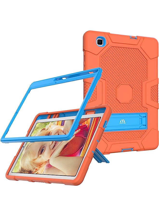 PROMASS حافظة Hbs 3-Ply Slim Heavy Duty المقاومة للصدمات مع حامل مدمج مع حامل قلم لجهاز Samsung Galaxy Tab S6 Lite 10.4 P610/P615(2020) P613/P619(2022) للأطفال - برتقالي - Image 1