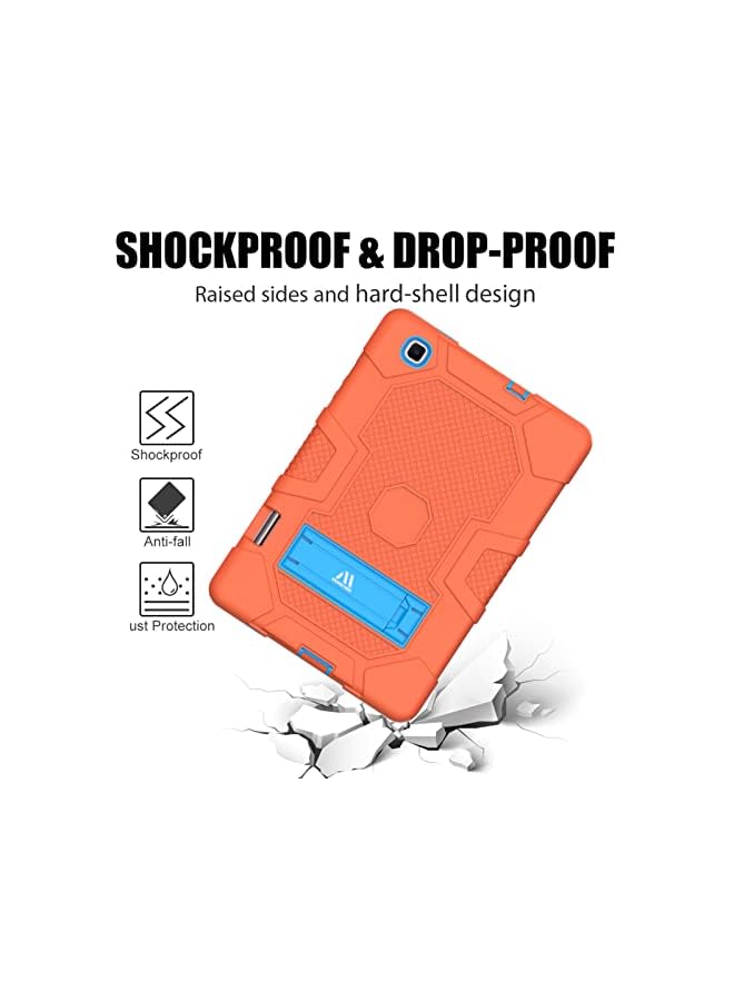 PROMASS حافظة Hbs 3-Ply Slim Heavy Duty المقاومة للصدمات مع حامل مدمج مع حامل قلم لجهاز Samsung Galaxy Tab S6 Lite 10.4 P610/P615(2020) P613/P619(2022) للأطفال - برتقالي - Image 5