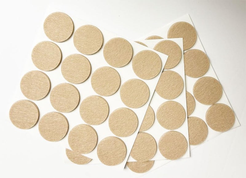 888 Corp 48 Pcs Self Adhesive 1"" Round Felt Furniture Pads (Beige, 1"") - Image 1