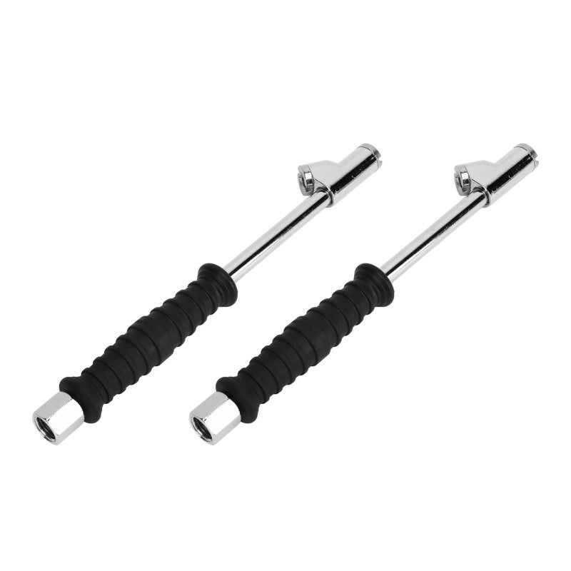 Double Head Inflatable Rod 2 Zinc Alloy Head Push Pull Collets Leakproof Closed Tire Chuck - 30° Reverse Collet Dual Head Inflator Tool for Trucks Trailers Motorhomes - Image 4