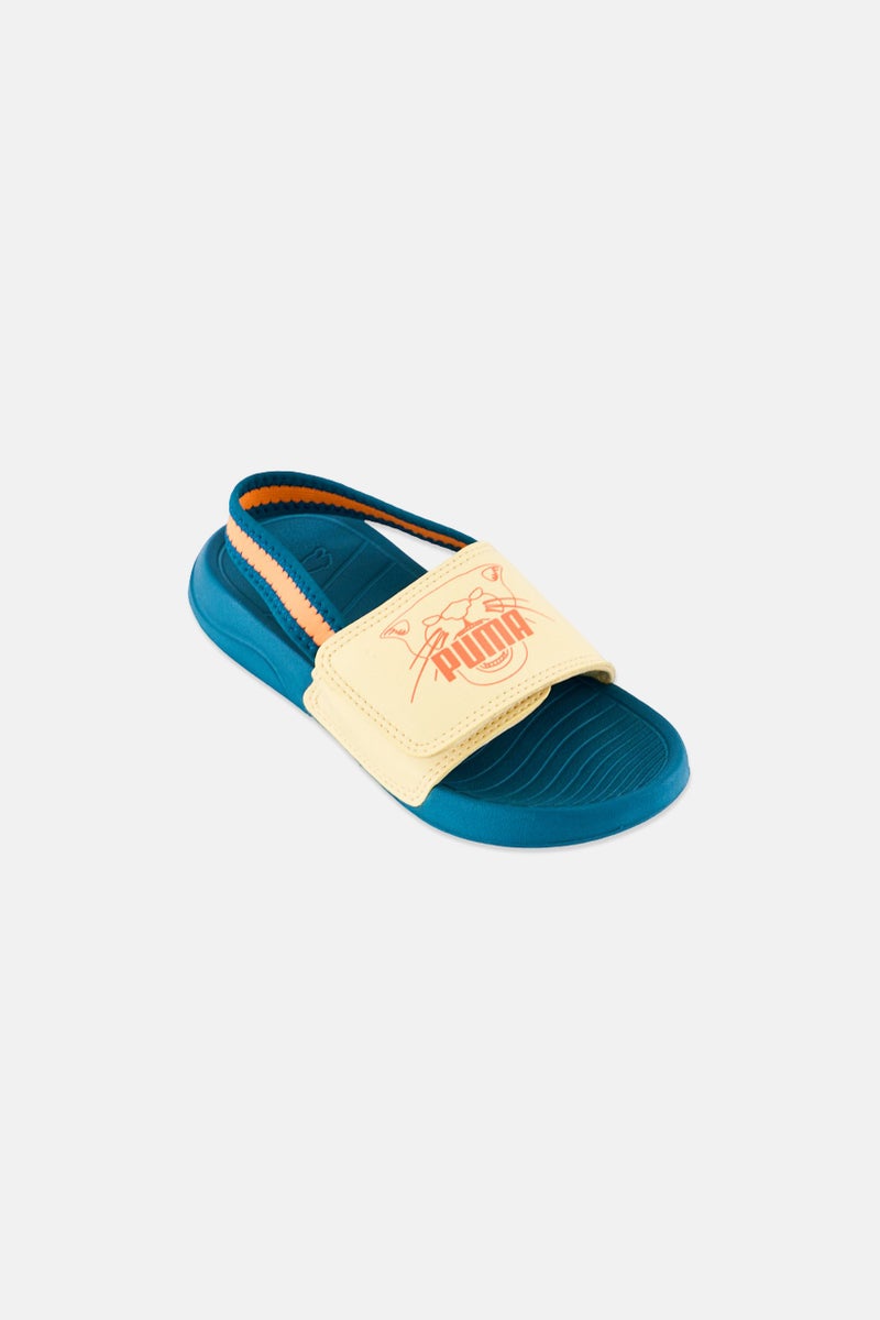 PUMA Kids Boy Popcat 20 Backstrap Ac Velcro Closure Sandals, Multicolor - Image 1
