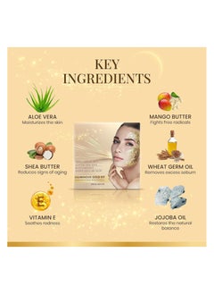 Ozone Ozone Illuminous Gold Facial Kit | For All Skin Type | With 6 Easy Step Organic Facial Kit For Natural Golden Glow| For Men & Women | 60 gm (Single Use)  - Image 2