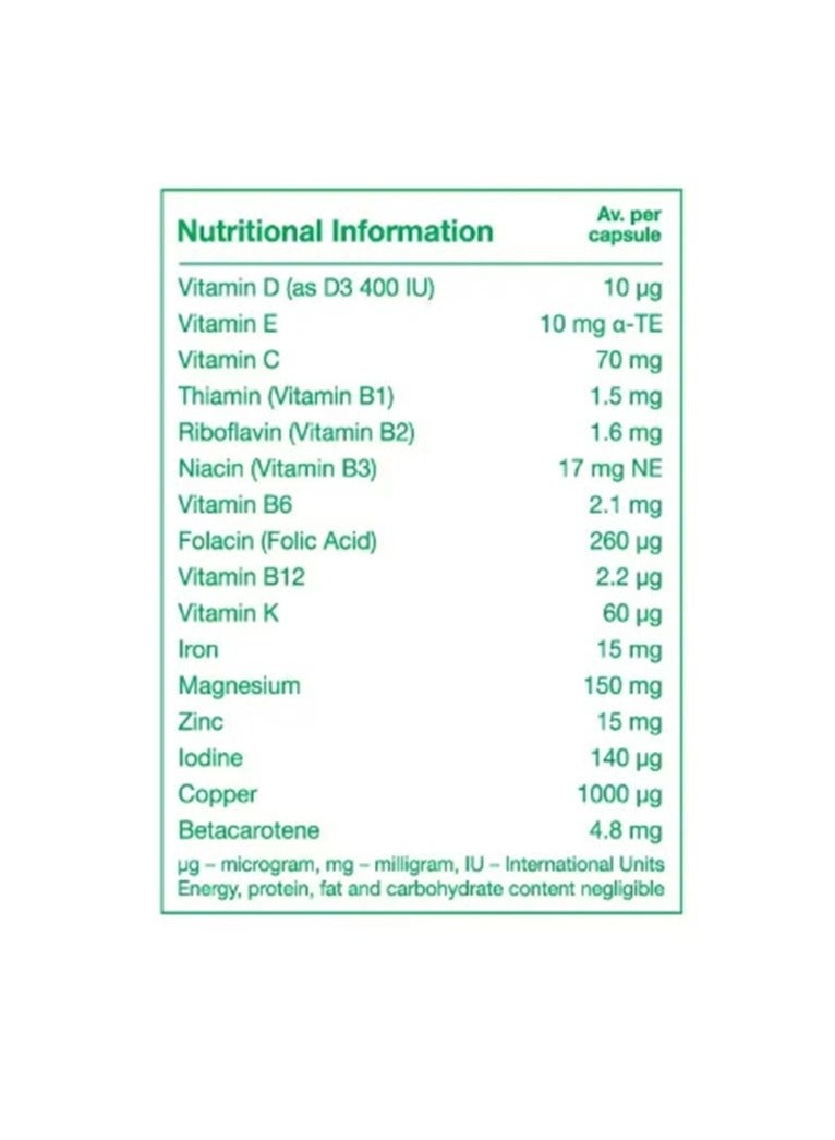 بريجناكير، فيتامينات ومعادن متعددة للنساء، 30 كبسولة - Image 2