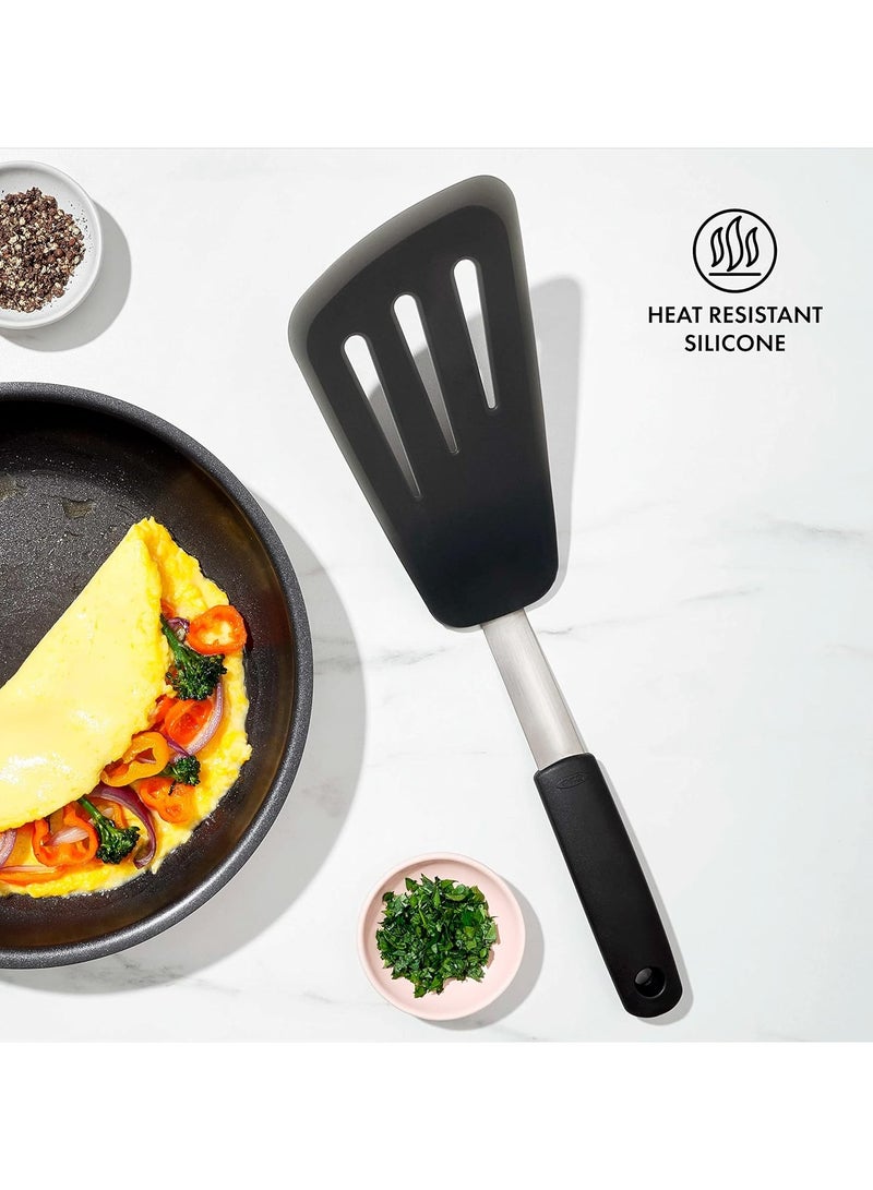 OXO Good Grips Silicone Flexible Omelette Turner - Image 4