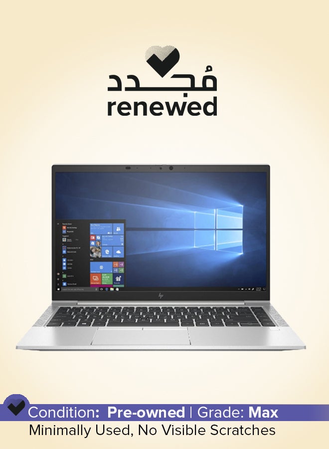 HP مجدد - لابتوب إلكت بوك 840 G7 بشاشة 14 بوصة، مع معالج إنتل كور i5/الجيل العاشر/رباعي النواة/ذاكرة RAM 8GB/DDR4/قرص SSD بسعة 256GB/رسومات إنتل UHD/ويندوز 10 برو - Image 1