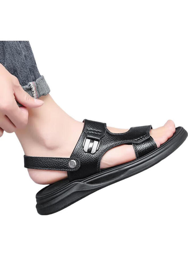Warrior Men'S Summer Outdoor Sandals Wear-Resistant Dual-Use Beach Shoes Wsl(Wz)-1350 Black Size 41 - Image 3