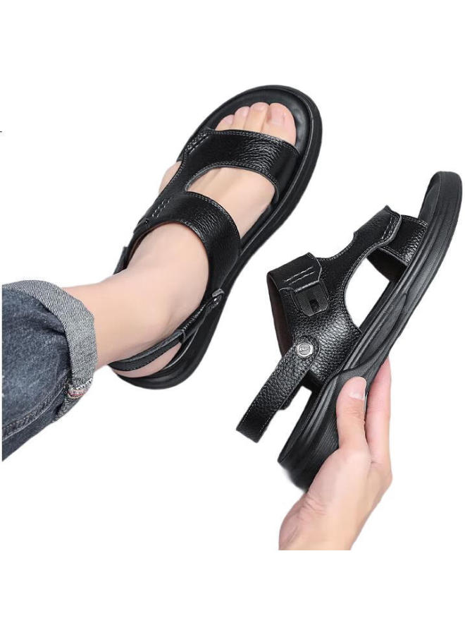 Warrior Men'S Summer Outdoor Sandals Wear-Resistant Dual-Use Beach Shoes Wsl(Wz)-1350 Black Size 41 - Image 1