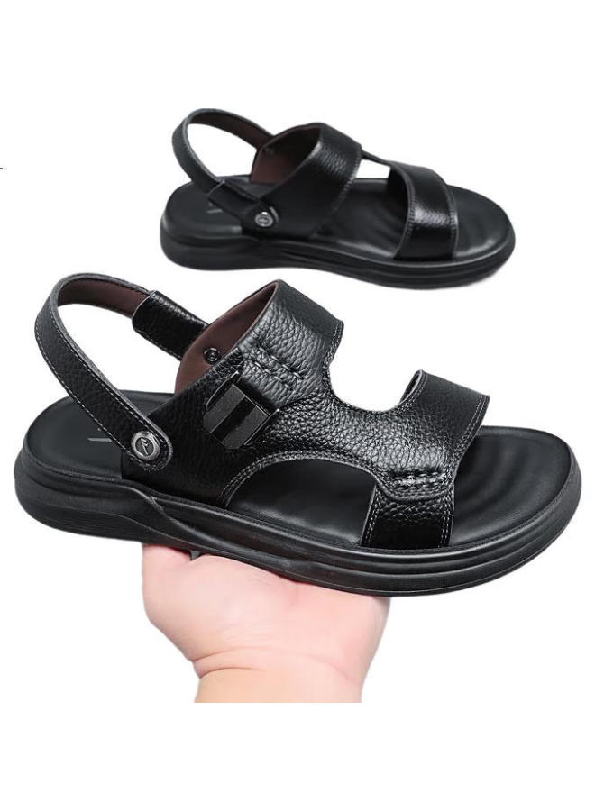Warrior Men'S Summer Outdoor Sandals Wear-Resistant Dual-Use Beach Shoes Wsl(Wz)-1350 Black Size 41 - Image 2