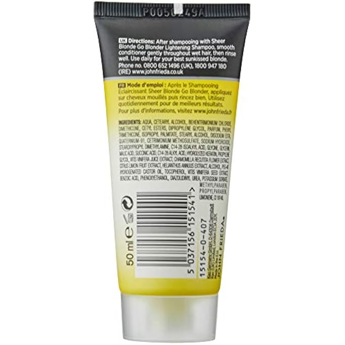 John Frieda SHEER BLONDE GO BLONDER LIGHTENING CONDITIONER, 50 ML - Image 2
