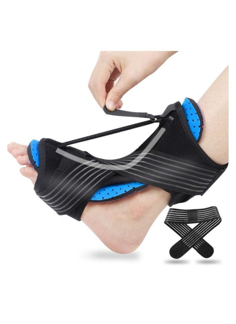 Generic - Plantar Fasciitis Night Splint, Foot Drop Orthotic Brace Adjustable Elastic Dorsal Night Splint - Image 1