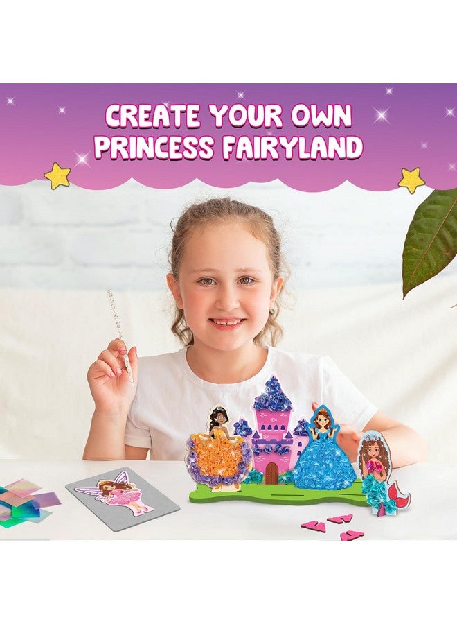 سمارتيفيتي مجموعة أدوات صنع أميرات بلاد العجائب من SmartCraft Poke 'n' Create للأطفال من سن 4 إلى 10 سنوات، هدية عيد ميلاد إبداعية للبنات والأولاد من سن 4-5-6-7-8-9-10 سنوات، مجموعة أنشطة فنية وحرفية يمكنك صنعها بنفسك - Image 4