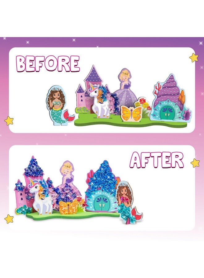 سمارتيفيتي مجموعة أدوات صنع أميرات بلاد العجائب من SmartCraft Poke 'n' Create للأطفال من سن 4 إلى 10 سنوات، هدية عيد ميلاد إبداعية للبنات والأولاد من سن 4-5-6-7-8-9-10 سنوات، مجموعة أنشطة فنية وحرفية يمكنك صنعها بنفسك - Image 5