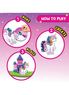 Smartivity SmartCraft Poke ‘n’ Create Princess Wonderland DIY Kit for Kids 4 to 10 Years, Creative Birthday Gift for Girls & Boys Age 4-5-6-7-8-9-10, DIY Art & Craft Activity Kit  - Image 3