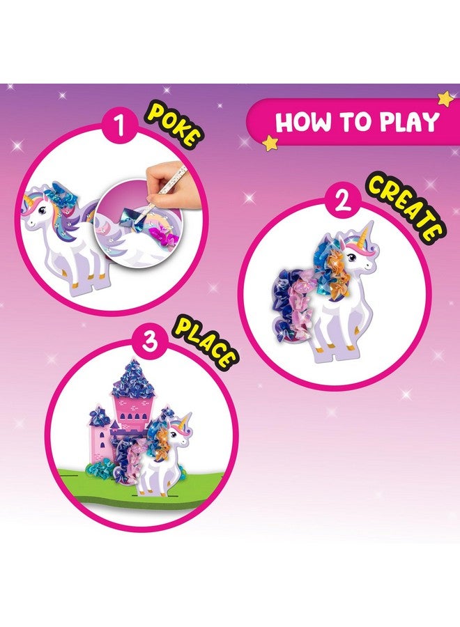 سمارتيفيتي مجموعة أدوات صنع أميرات بلاد العجائب من SmartCraft Poke 'n' Create للأطفال من سن 4 إلى 10 سنوات، هدية عيد ميلاد إبداعية للبنات والأولاد من سن 4-5-6-7-8-9-10 سنوات، مجموعة أنشطة فنية وحرفية يمكنك صنعها بنفسك - Image 3