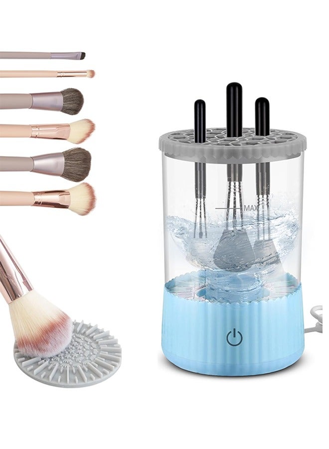 Hihonor Electric Makeup Brush Cleaner Machine - Automatic Makeup Brush & Sponge Cleaner, Rapid Cleaning and Drying for All Types | Travel-Friendly & Multi-Functional Beauty Tool  - Image 1