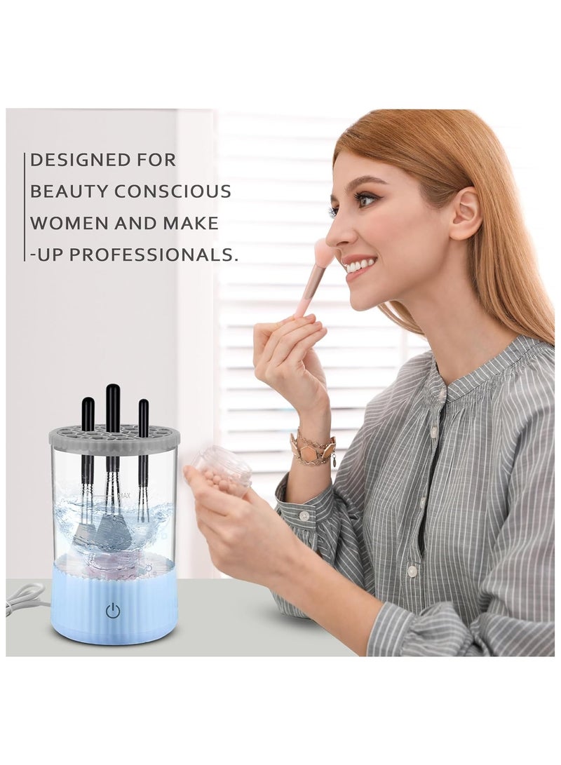 Hihonor Electric Makeup Brush Cleaner Machine - Automatic Makeup Brush & Sponge Cleaner, Rapid Cleaning and Drying for All Types | Travel-Friendly & Multi-Functional Beauty Tool  - Image 5