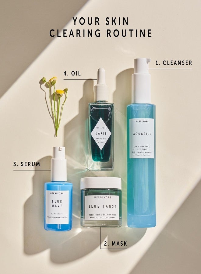 HERBIVORE Lapis Balancing Facial Oil with Blue Tansy + Squalane, Safe for Acne-Prone Skin | Helps Soothe Redness + Balance Oil Production, Lightweight, Non-Comedogenic, Plant-Based, 30 mL / 1 oz - Image 2