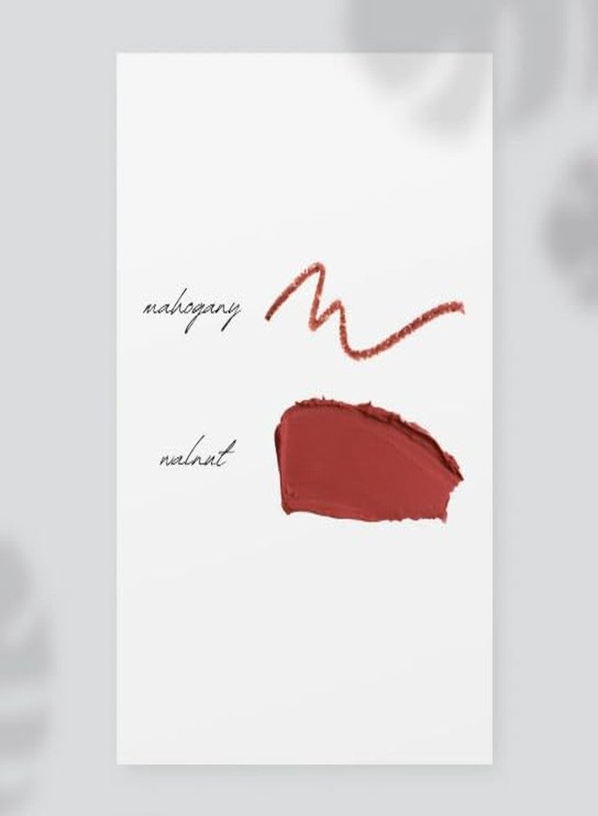 Gabriel Cosmetics Organic Lipstick (Walnut - Red Brown/Warm Crème) - Image 3