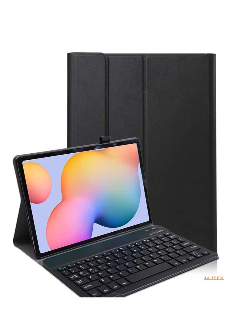 JAJEEK New Case Compatible with Galaxy Tab S6 Lite 2020 – Detachable Wireless Keyboard PU Leather Case, Keyboard Stand, Full Protection & Adjustable Viewing Angles - Image 1