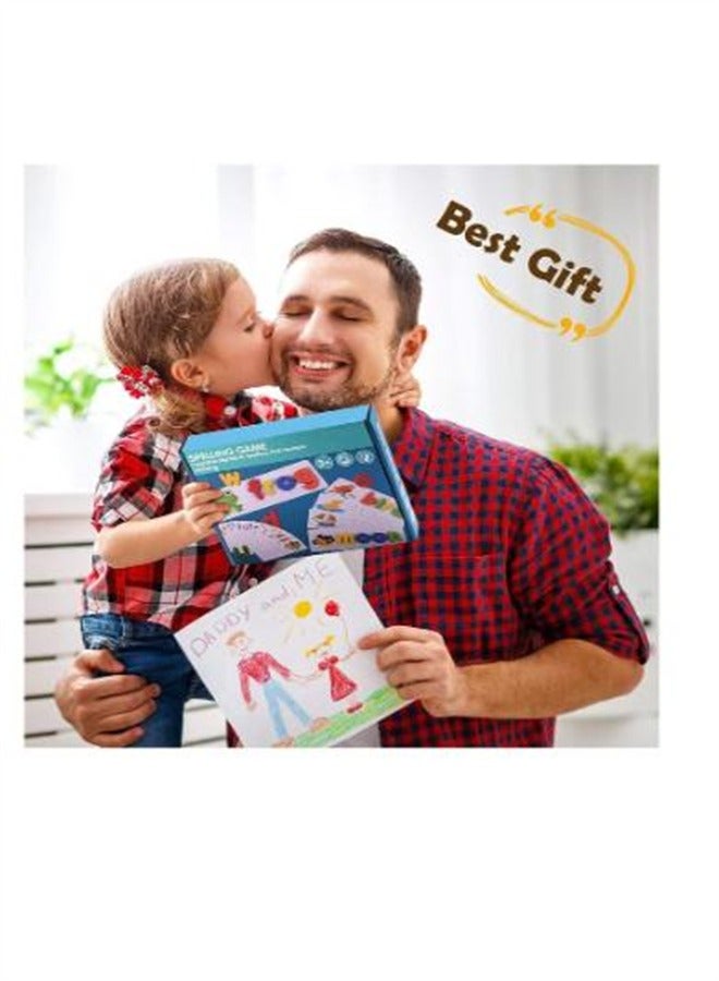 See & Spell Matching Letter Toy Learning Educational Toys Preschool Learning Activities Shape Color Recognition Game Word Builders for Kids - Image 2