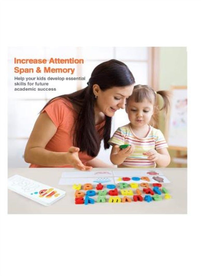 See & Spell Matching Letter Toy Learning Educational Toys Preschool Learning Activities Shape Color Recognition Game Word Builders for Kids - Image 3