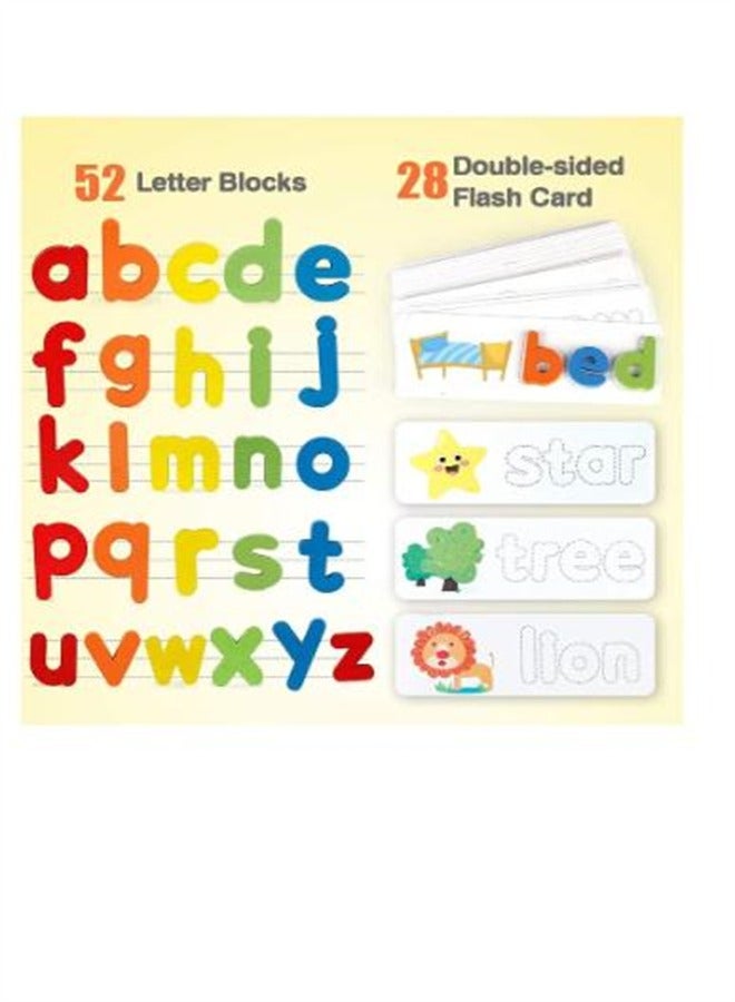 See & Spell Matching Letter Toy Learning Educational Toys Preschool Learning Activities Shape Color Recognition Game Word Builders for Kids - Image 4