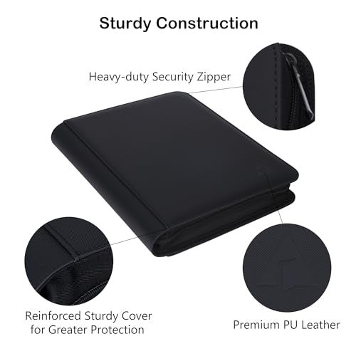 Alteagle 9 Pocket Card Binder, Fits 828 Trading Cards Side Loading Ringless Card Album for TCG and Sports Cards - Image 5
