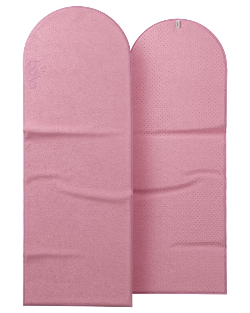 Bala Play Mat Towel, Blush - Non-Slip Absorbent Gym Towels Designed for Sweat, Hot Yoga, Pilates & Core Training Workouts - Fitness & Exercise Gear Essentials for Working Out - Men & Women - Image 1