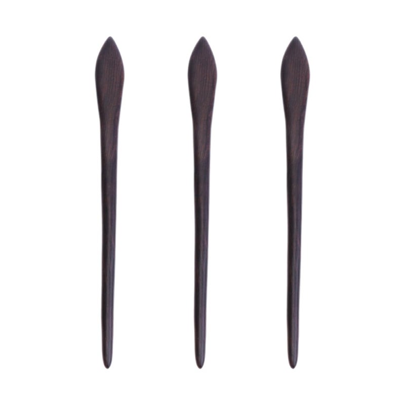 Retro Blackwood Hair Sticks Handmade Chinese Hairpins For Women Bun Styling - Image 2